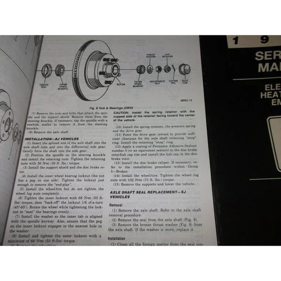 1991 Jeep WRANGLER CHEROKEE COMANCHE Service Shop Repair Manual Set New